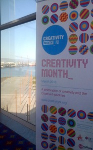 Its Creativity Month in Belfast, with a rear window view on a past industrial heritage